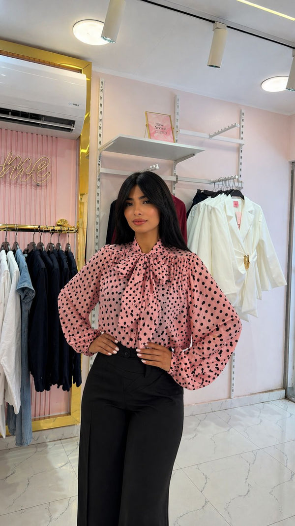 Polka dot blouse