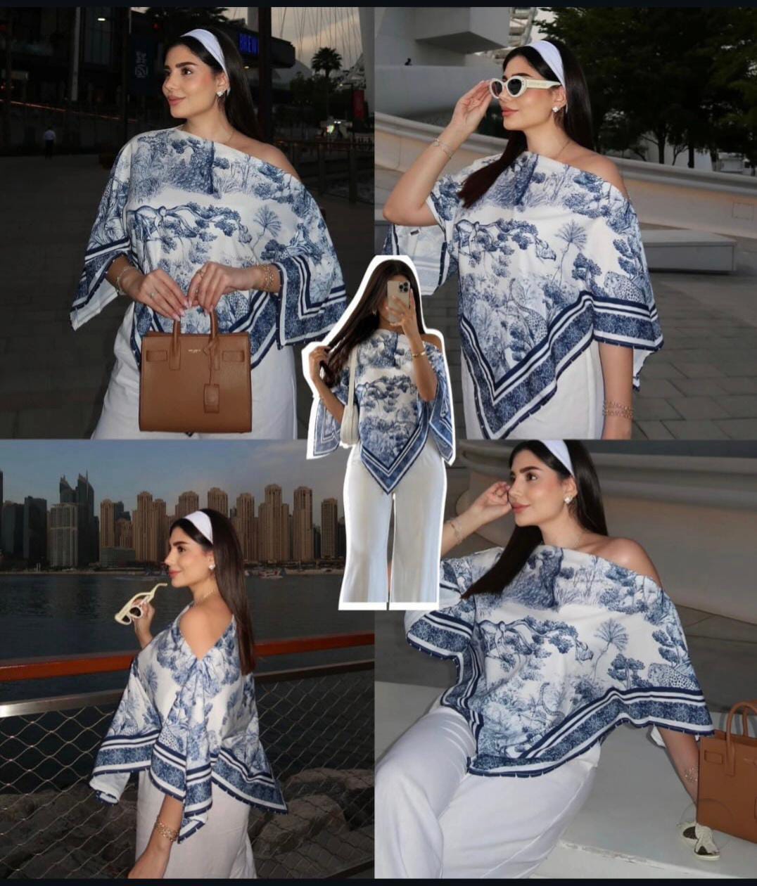 Printed Kaftan Blouse