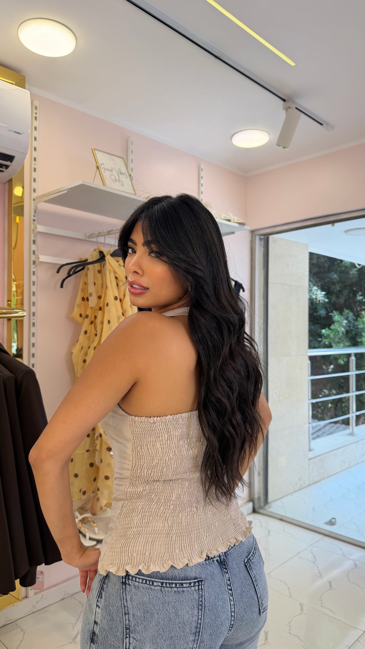 Button-embellished vest
