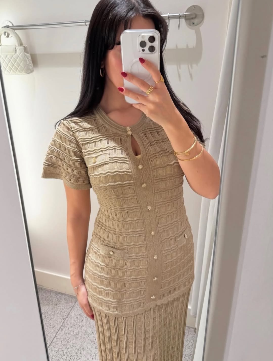 Pearl Textured Dress