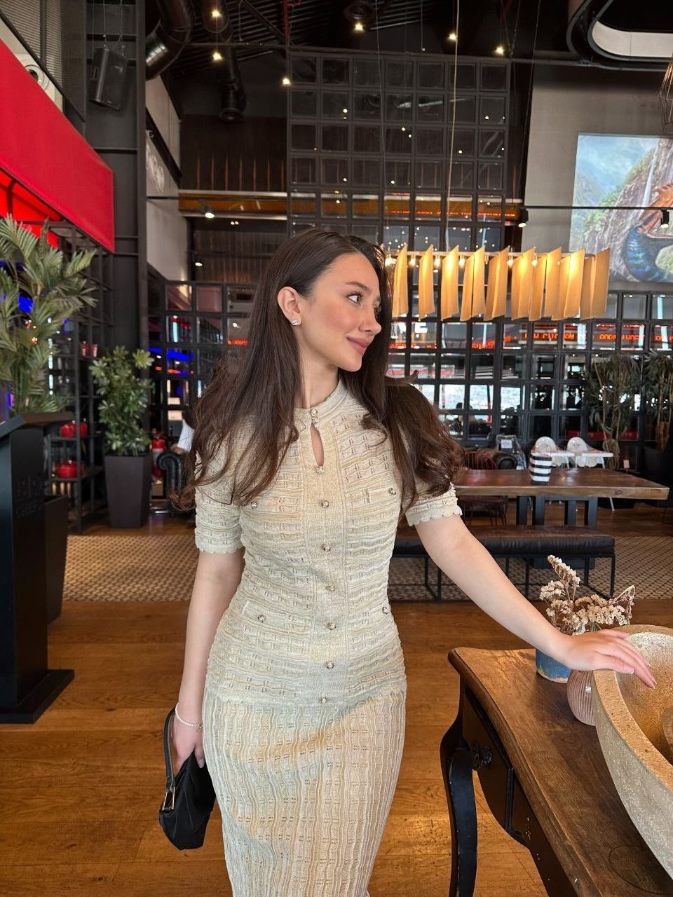Pearl Textured Dress