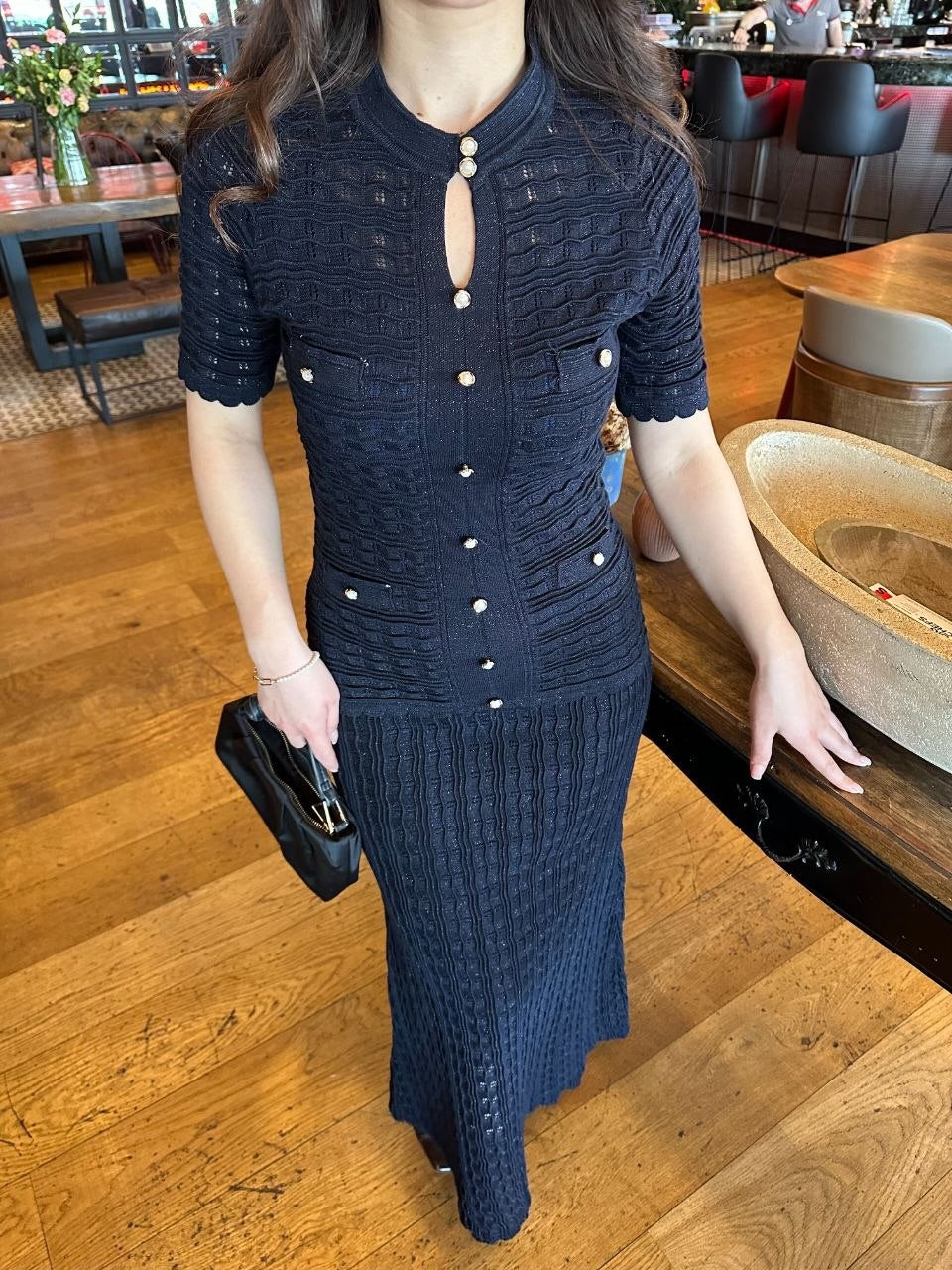Pearl Textured Dress