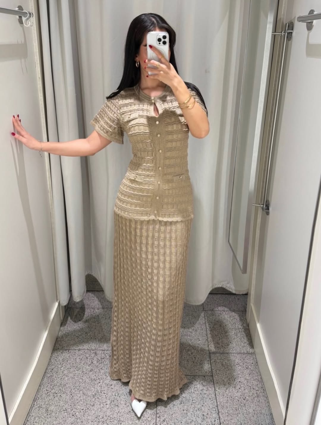 Pearl Textured Dress