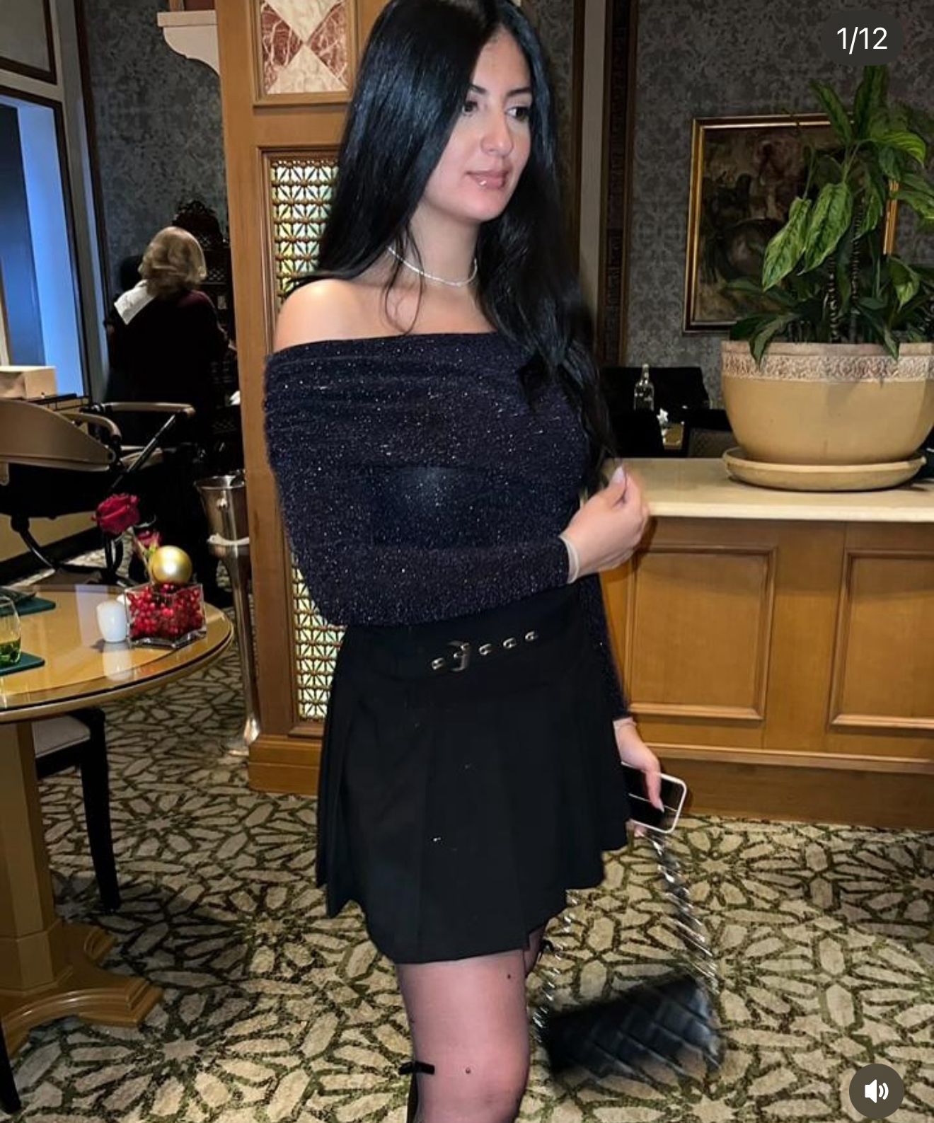 Draped Shimmer Off-Shoulder Top