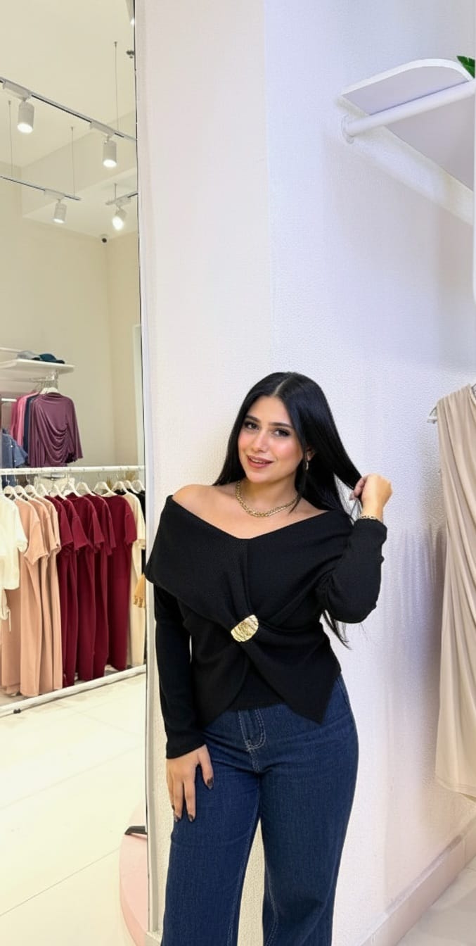 Effortless Elegance Off-Shoulder Knit Top