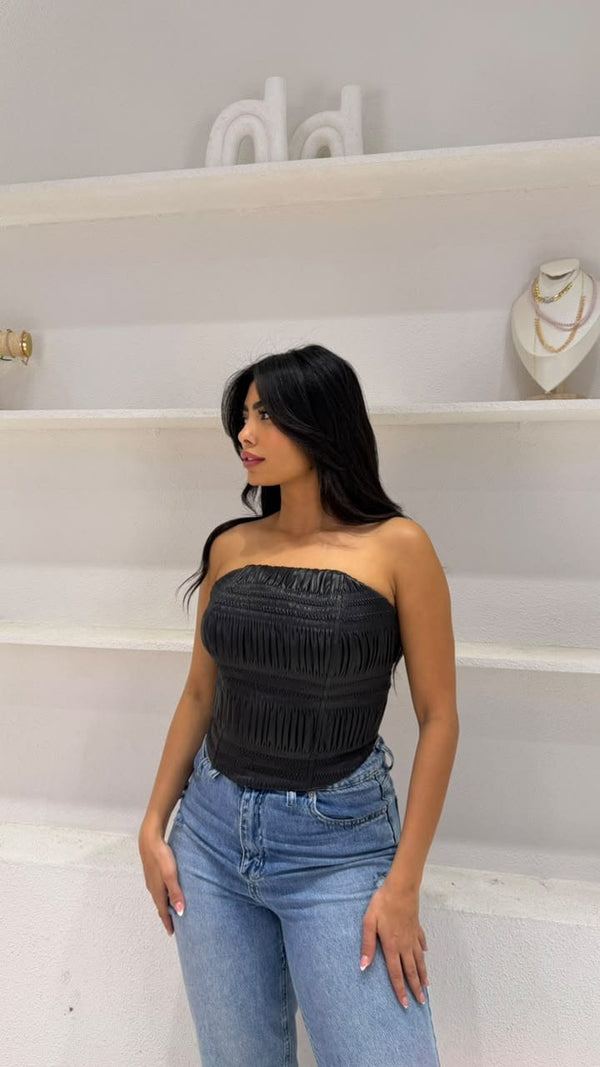 Structured Strapless Corset Top
