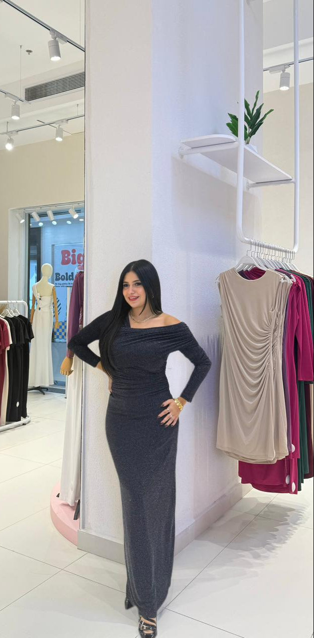 The Starlight Allure Off-Shoulder Gown