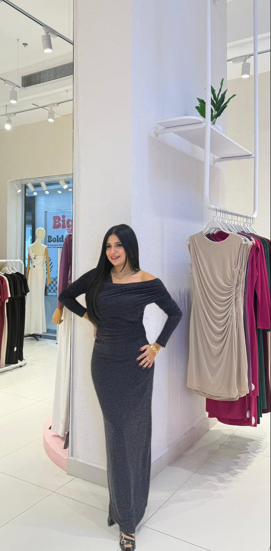 The Starlight Allure Off-Shoulder Gown