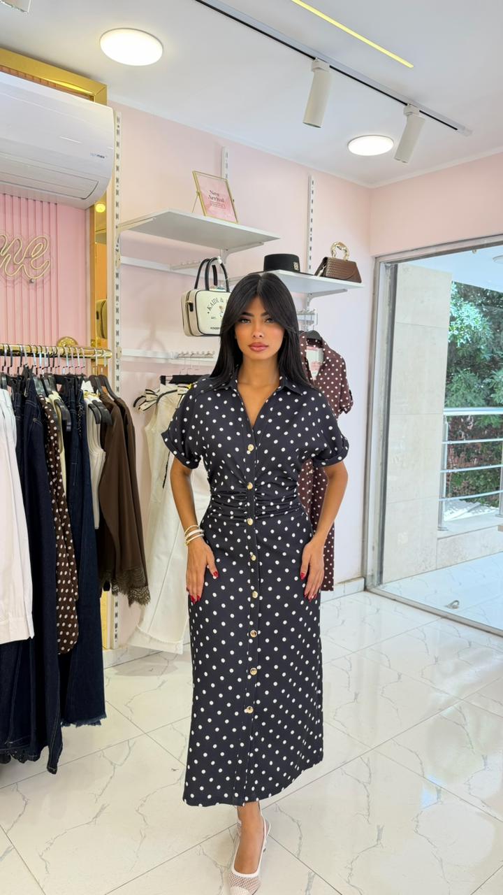Polka Dot Midi Dress