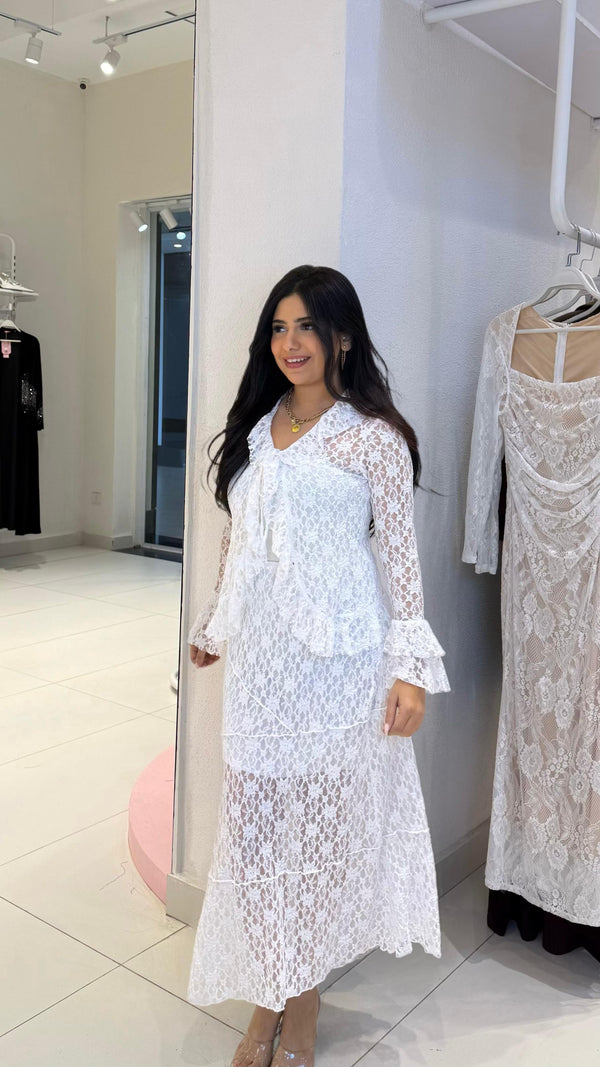 lace maxi skirt