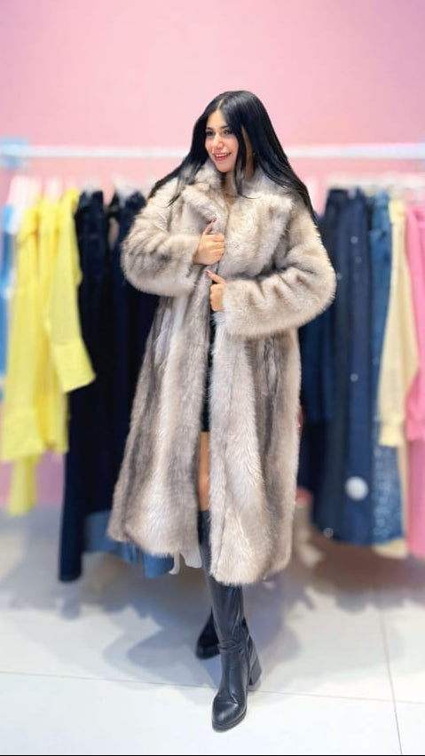 Timeless Glamour: The Faux Fur Maxi Coat