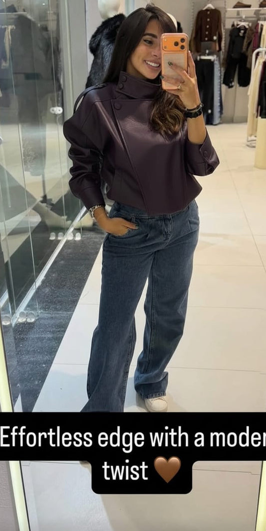 Luxury leather jacket