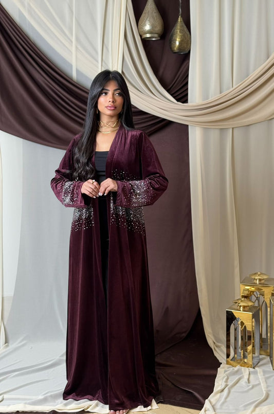 An open-front kaftan, Ramadan glow