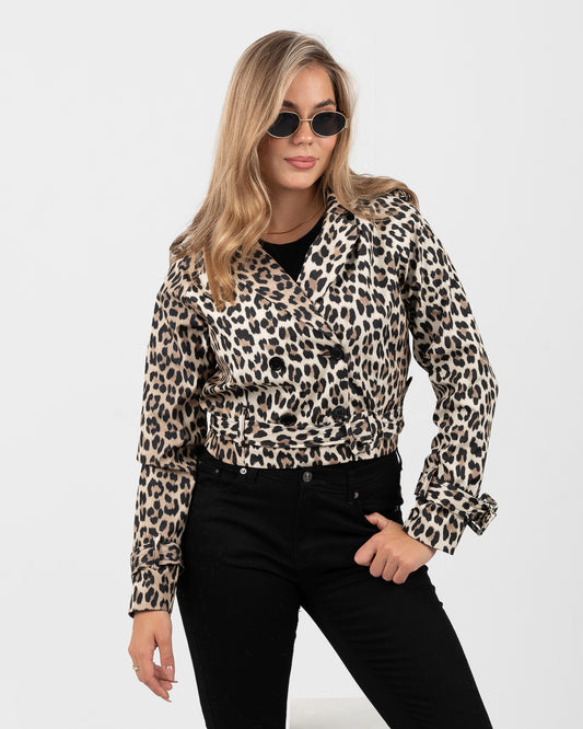 buttoned tiger jacket