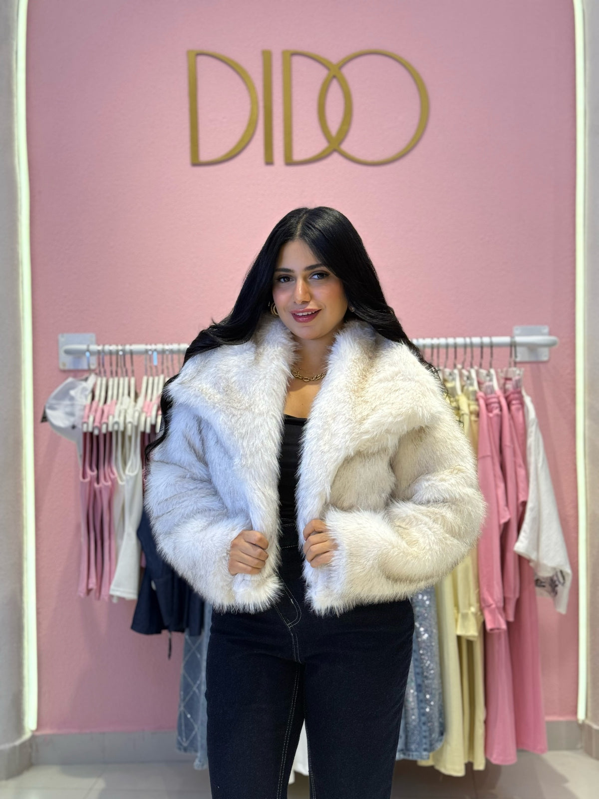 Fluffy Feather Jacket.