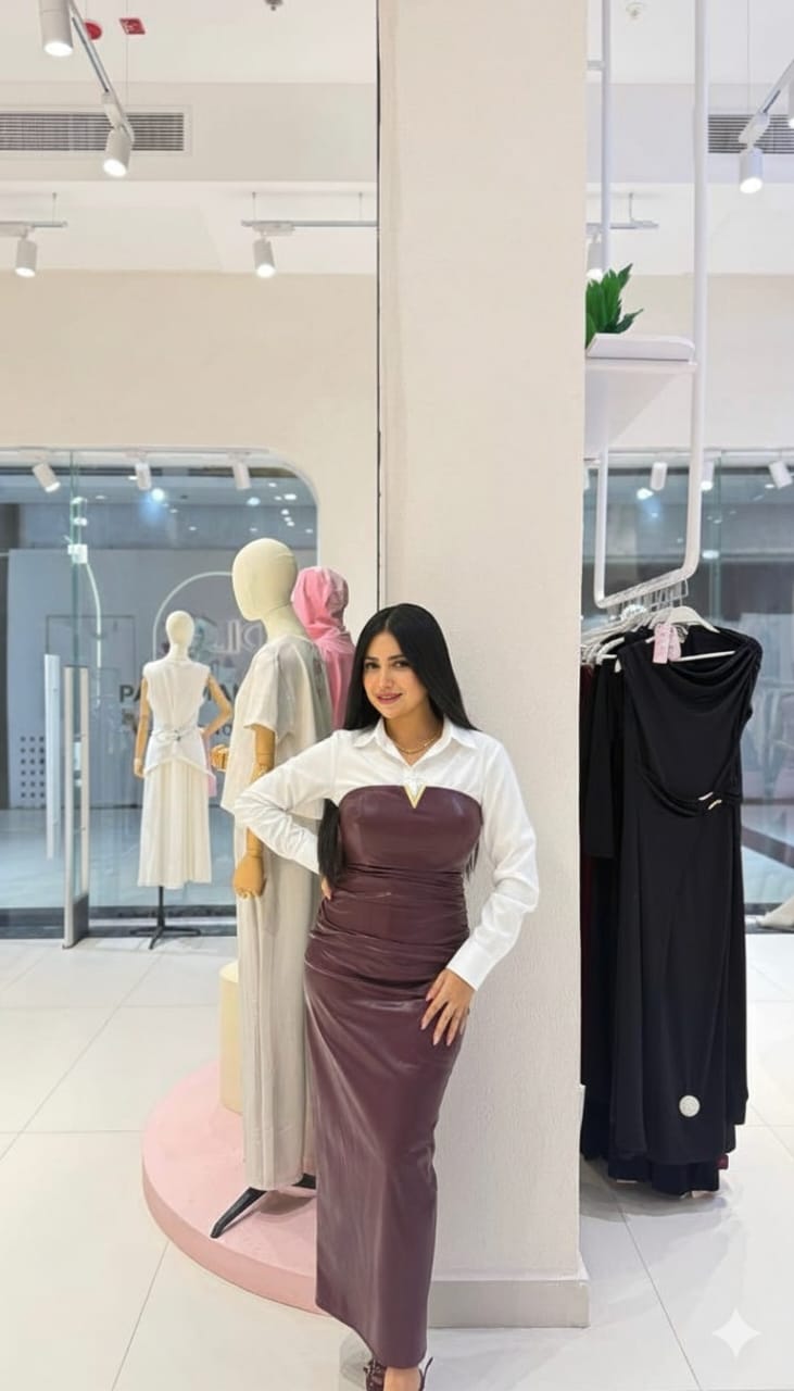 Timeless V-Neck Strapless Faux Leather Maxi Dress