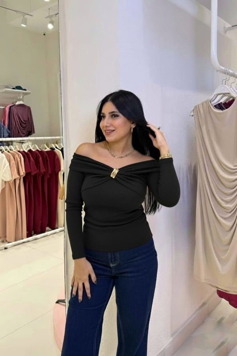 Off-Shoulder Elegance