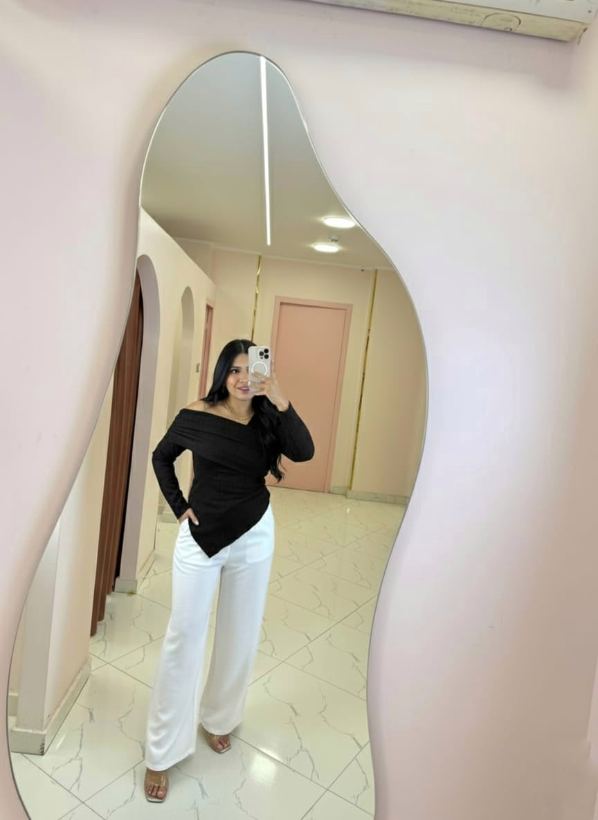 The Asymmetric Off-Shoulder Harmony Top