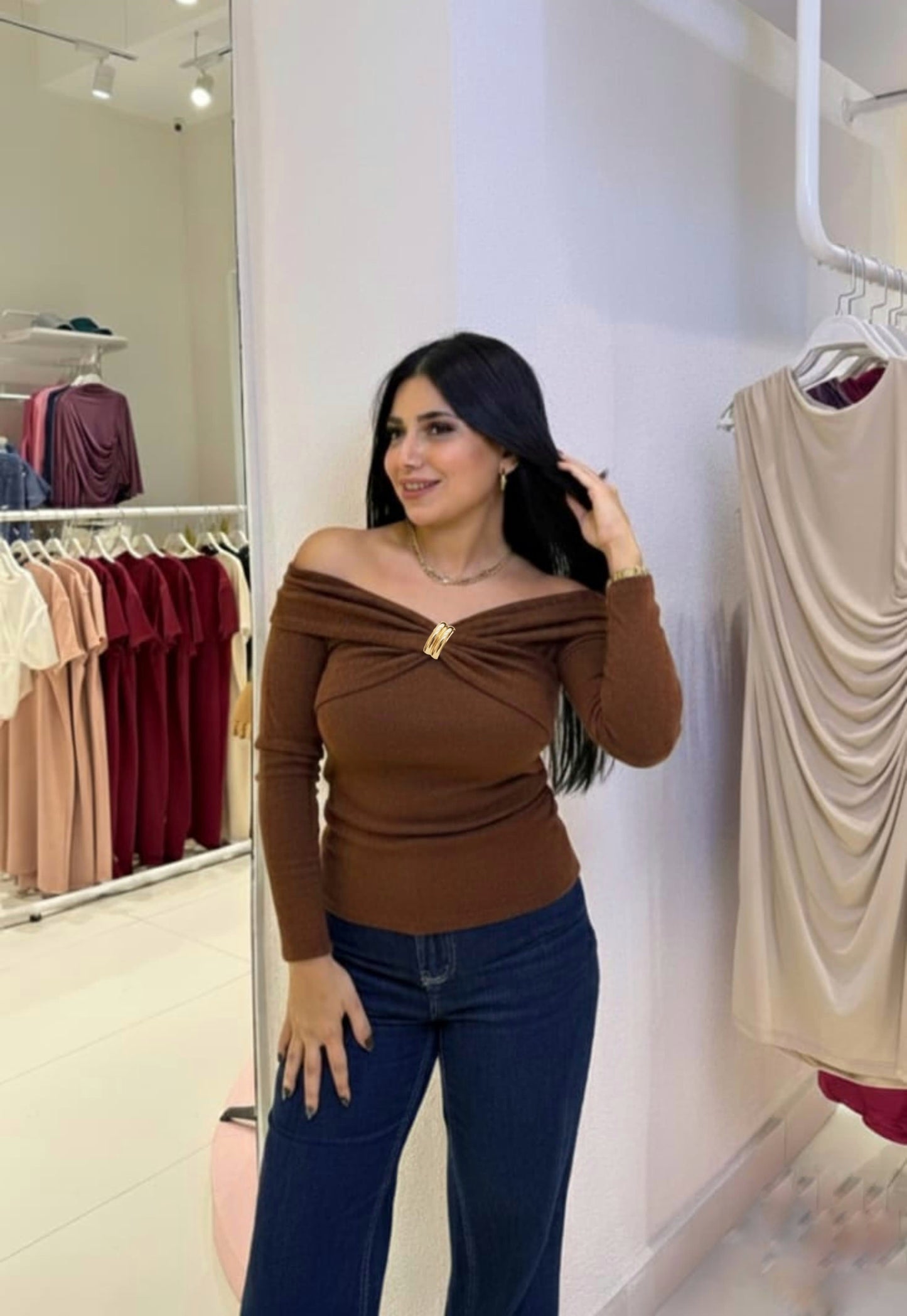 Off-Shoulder Elegance